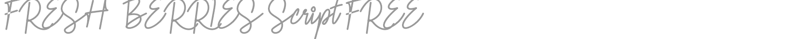 Fresh Berries Script font preview